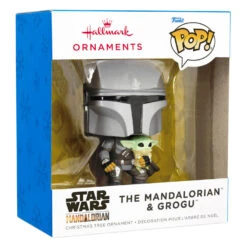 Star Wars The Mandalorian™ With Grogu™ Funko POP!® Hallmark Ornament -Cozy Home Accents Deals Store Star Wars The Mandalorian With Grogu Funko POP Christmas Ornament 3HCM1103 04