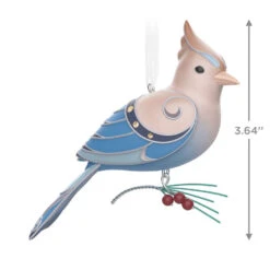 Hallmark The Beauty Of The Birds Leucistic Steller's Jay Ornament -Cozy Home Accents Deals Store Stellers Jay Blue Bird Keepsake Ornament 1799QXE3307 03