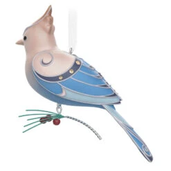 Hallmark The Beauty Of The Birds Leucistic Steller's Jay Ornament -Cozy Home Accents Deals Store Stellers Jay Blue Bird Keepsake Ornament 1799QXE3307 06