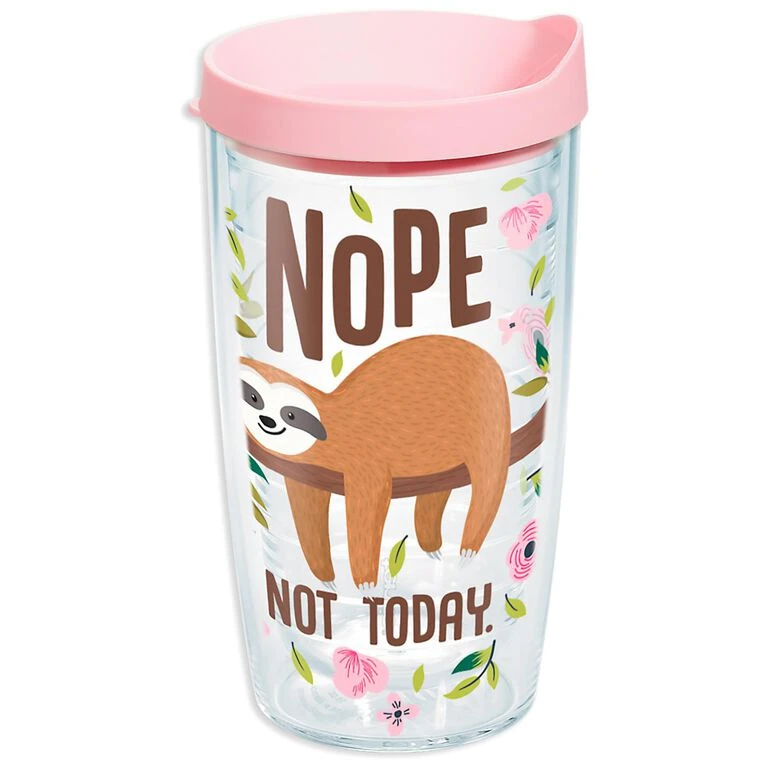 Tervis Nope Not Today Sloth Tumbler, 16 Oz. 1 Tervis Nope Not Today Sloth Tumbler, 16 Oz.