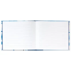 Hallmark Blue Shibori Print Guest Book -Cozy Home Accents Deals Store Tie Dye Blue Guest Book 1EDY3150 03