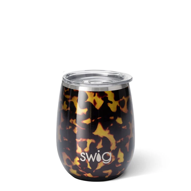 Swig Bombshell Stainless Steel Stemless Wine Glass, 14 Oz. 1 Swig Bombshell Stainless Steel Stemless Wine Glass, 14 Oz.