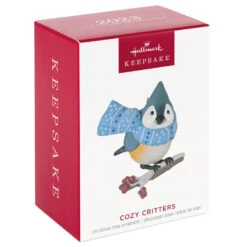 Hallmark Cozy Critters Ornament -Cozy Home Accents Deals Store Tufted Timouse in Scarf Keepsake Ornament 1499QXR8019 04