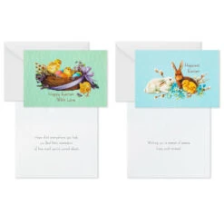 Hallmark Vintage Bunnies And Chicks Boxed Easter Cards, Pack Of 24 -Cozy Home Accents Deals Store Vintage Easter Bunnies Chicks Boxed Easter Cards 5STZ1131 03