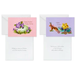 Hallmark Vintage Bunnies And Chicks Boxed Easter Cards, Pack Of 24 -Cozy Home Accents Deals Store Vintage Easter Bunnies Chicks Boxed Easter Cards 5STZ1131 05