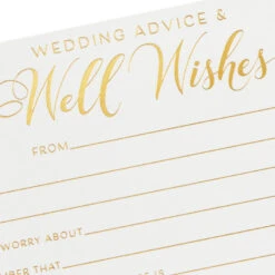 Hallmark Wedding Advice And Well Wishes Note Cards, Pack Of 24 -Cozy Home Accents Deals Store Wedding Advice and Well Wishes Note Cards 1SOM3845 03