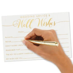 Hallmark Wedding Advice And Well Wishes Note Cards, Pack Of 24 -Cozy Home Accents Deals Store Wedding Advice and Well Wishes Note Cards 1SOM3845 04