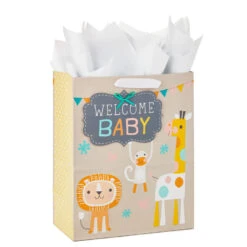 Hallmark 13" Welcome Baby 3-Pack Assorted Gift Bags With Tissue -Cozy Home Accents Deals Store Welcome Baby 3Pack Assorted Large Gift Bags Tissue 5EGB6421 07