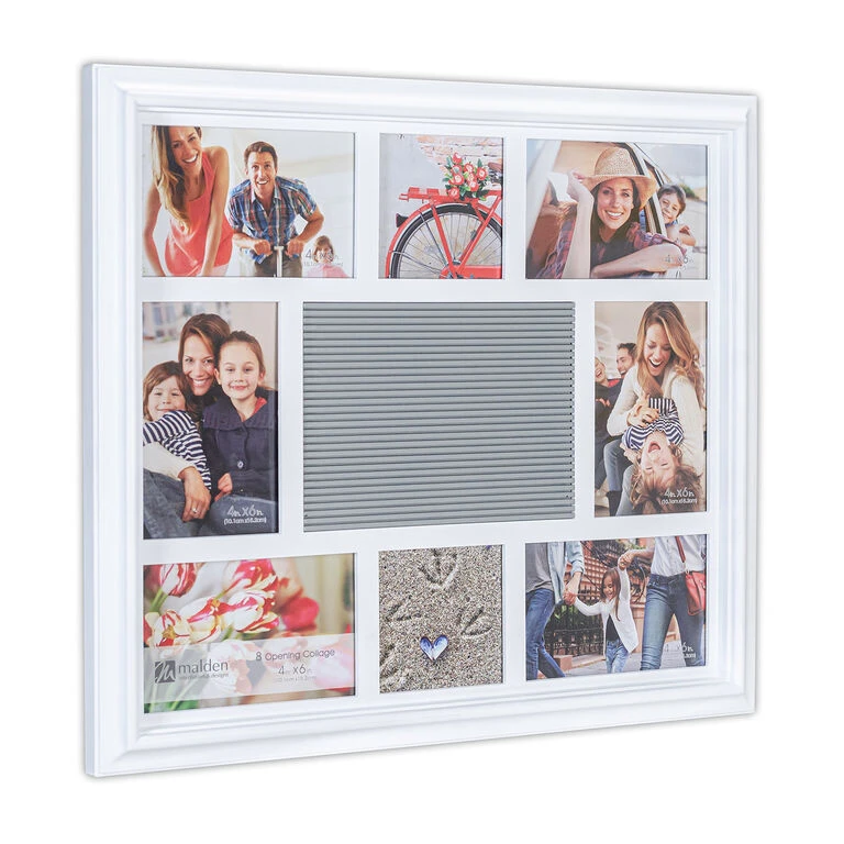 Malden Photo Collage Letterboard White Picture Frame, 18.5x16.5 2 Malden Photo Collage Letterboard White Picture Frame, 18.5x16.5 - Image 2