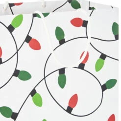 Hallmark Merry Mix 8-Pack Christmas Gift Bags, Assorted Sizes And Designs -Cozy Home Accents Deals Store White and Kraft Paper Assortment Christmas Gift Bags 5XGB1410 05