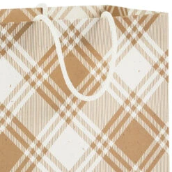 Hallmark Christmas Kraft 8-Pack Holiday Gift Bags, Assorted Sizes And Designs -Cozy Home Accents Deals Store White on Kraft Paper Assortment Christmas Gift Bags 5XGB1417 05