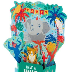 Hallmark Wild Animal Party Boxed Pop-Up Birthday Cards, Pack Of 8 -Cozy Home Accents Deals Store Wild Animal Party PopUp Boxed Birthday Cards 5STZ1174 04