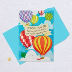Hallmark 16" Hot Air Balloons Pop-Up Jumbo Goodbye Card -Cozy Home Accents Deals Store Youll Be Missed Balloon Goodbye Card 1499CBG1018 06