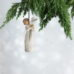 Willow Tree® Beautiful Wishes Ornament 5 Willow Tree® Beautiful Wishes Ornament -Cozy Home Accents Deals Store willow tree beautiful wishes ornament root 27470 1470 3